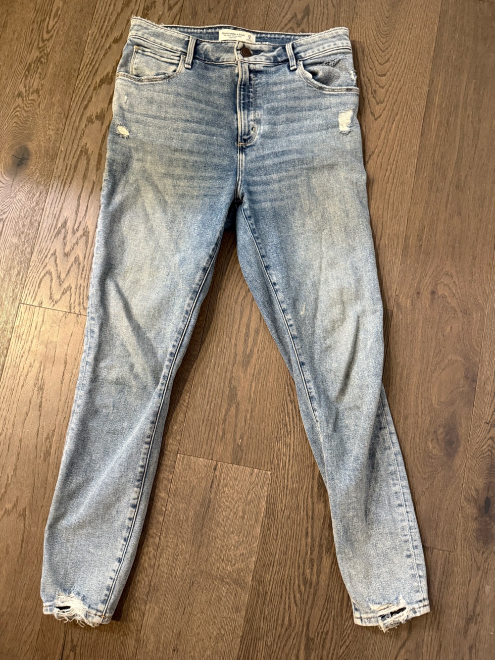 Abercrombie & Fitch Super Skinny Ankle High Rise Jeans